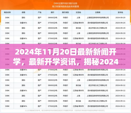 揭秘2024年秋季開學(xué)季最新動(dòng)態(tài)與資訊，開學(xué)資訊一網(wǎng)打盡！