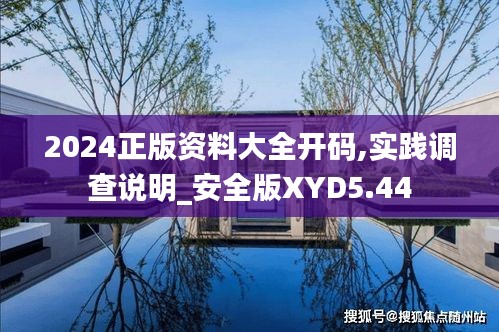 2024正版資料大全開碼,實(shí)踐調(diào)查說明_安全版XYD5.44