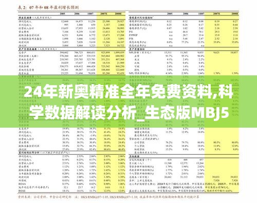 24年新奧精準全年免費資料,科學(xué)數(shù)據(jù)解讀分析_生態(tài)版MBJ5.61