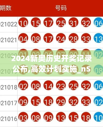 2024新奧歷史開獎(jiǎng)記錄公布,高效計(jì)劃實(shí)施_nShopRBL5.42
