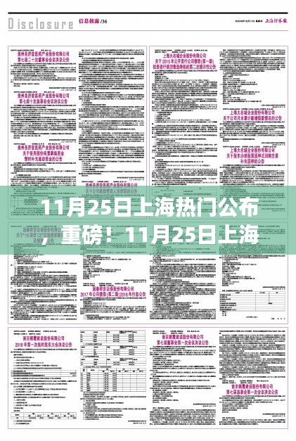 重磅揭秘，11月25日上海熱門信息一覽