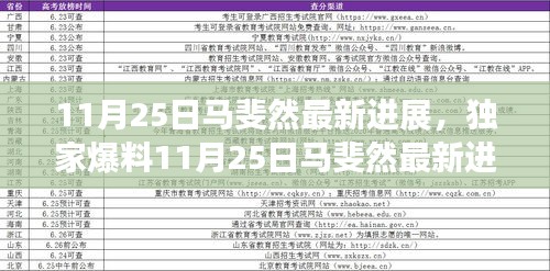 獨(dú)家揭秘，馬斐然最新進(jìn)展，輝煌成就回顧與未來展望
