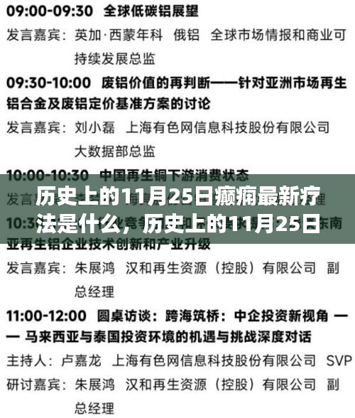 歷史上的癲癇最新療法探索之旅，11月25日的里程碑事件回顧