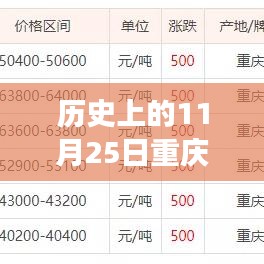 重慶廢銅價(jià)格行情揭秘，歷史11月25日的奇妙之旅