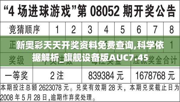 新奧彩天天開獎資料免費(fèi)查詢,科學(xué)依據(jù)解析_旗艦設(shè)備版AUC7.45