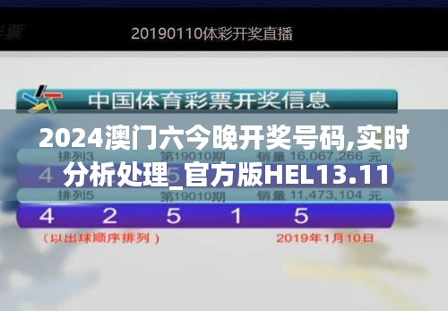 2024澳門六今晚開獎號碼,實時分析處理_官方版HEL13.11