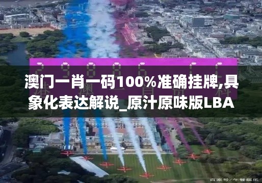 澳門(mén)一肖一碼100%準(zhǔn)確掛牌,具象化表達(dá)解說(shuō)_原汁原味版LBA13.69