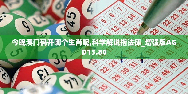 今晚澳門碼開哪個生肖呢,科學(xué)解說指法律_增強(qiáng)版AGD13.80
