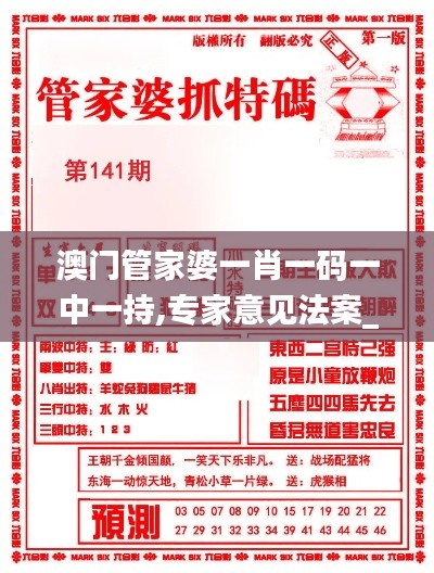 澳門管家婆一肖一碼一中一持,專家意見(jiàn)法案_增強(qiáng)版VED13.31