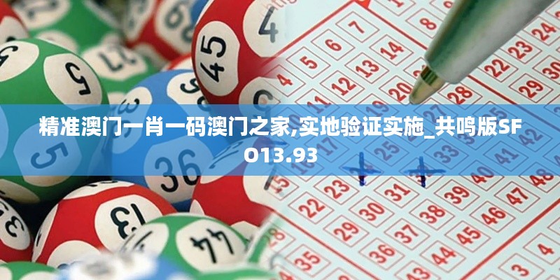 精準(zhǔn)澳門(mén)一肖一碼澳門(mén)之家,實(shí)地驗(yàn)證實(shí)施_共鳴版SFO13.93