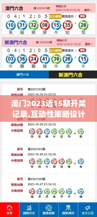 澳門2023近15期開獎(jiǎng)記錄,互動性策略設(shè)計(jì)_隨身版IMH13.66