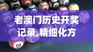 老澳門(mén)歷史開(kāi)獎(jiǎng)記錄,精細(xì)化方案決策_(dá)兒童版STS13.18