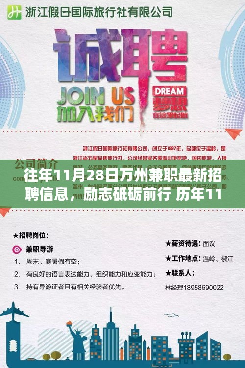 歷年11月28日萬州兼職招聘信息匯總，勵志前行，學習成就夢想之路
