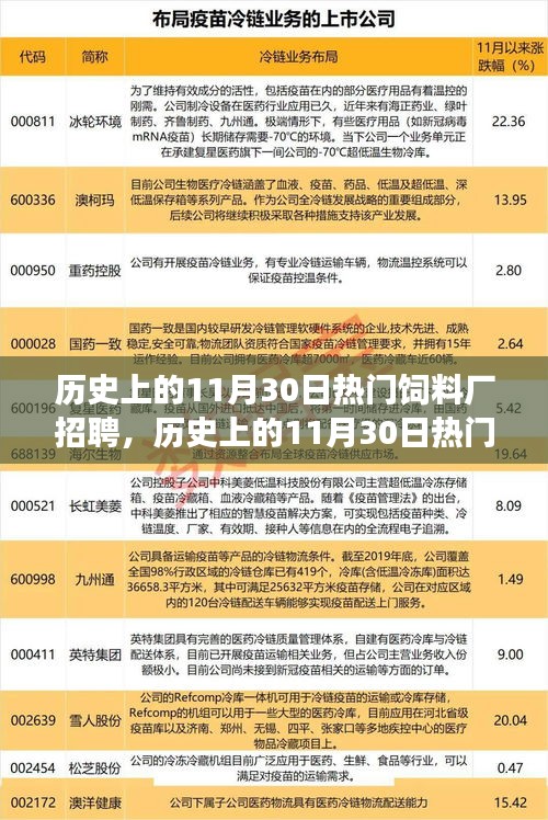 歷史上的11月30日熱門飼料廠招聘深度解析，特性、體驗、競爭態(tài)勢與目標(biāo)用戶洞察
