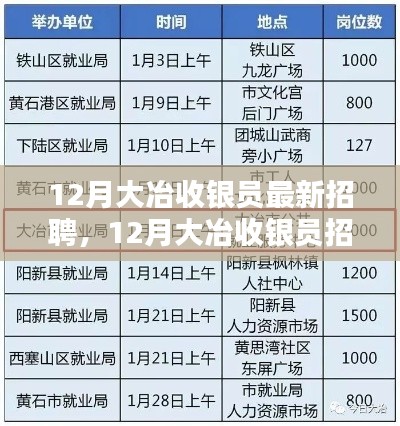 大冶收銀員招聘，行業(yè)現(xiàn)狀與個人選擇的考量