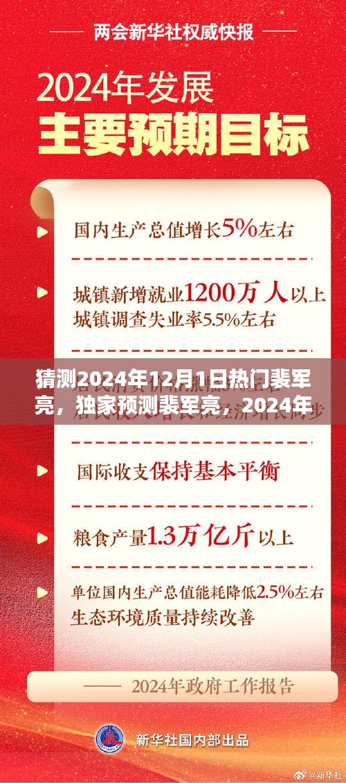獨(dú)家預(yù)測(cè)，裴軍亮成為2024年12月1日的炙手可熱之星