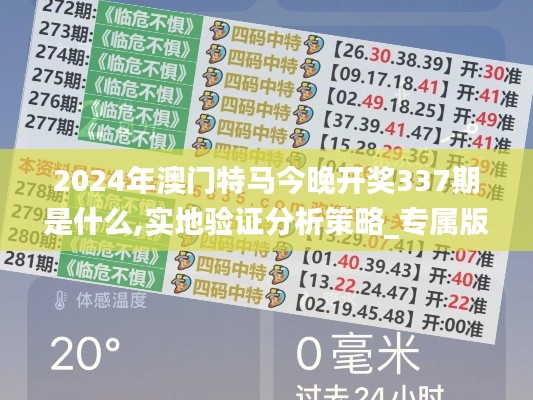 2024年澳門(mén)特馬今晚開(kāi)獎(jiǎng)337期是什么,實(shí)地驗(yàn)證分析策略_專屬版21.444-9