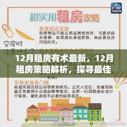 探尋最佳租賃時機(jī)與策略，最新租房策略解析在十二月租房有術(shù)
