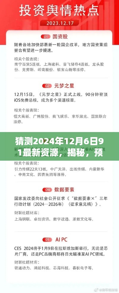 揭秘預(yù)測未來之選，揭秘2024年12月6日最新資源全面解析