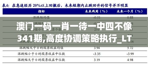 澳門一碼一肖一待一中四不像341期,高度協(xié)調(diào)策略執(zhí)行_LT2.347