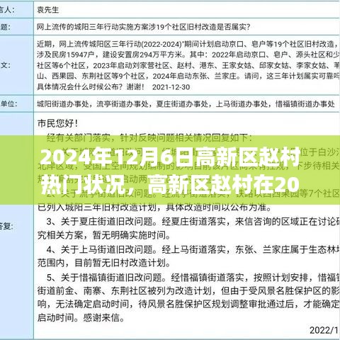 高新區(qū)趙村在繁華之巔，2024年12月6日的盛景