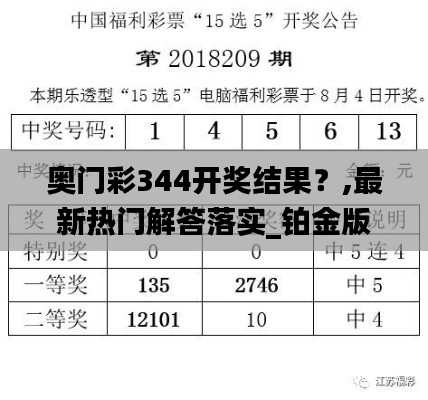 奧門彩344開獎結(jié)果？,最新熱門解答落實(shí)_鉑金版5.593