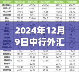 中行外匯最新牌價(jià)揭秘，學(xué)習(xí)變化，自信塑造未來(lái)（2024年12月9日）