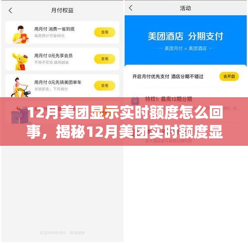 揭秘，美團(tuán)12月實(shí)時(shí)額度顯示背后的真相與操作細(xì)節(jié)全解析！