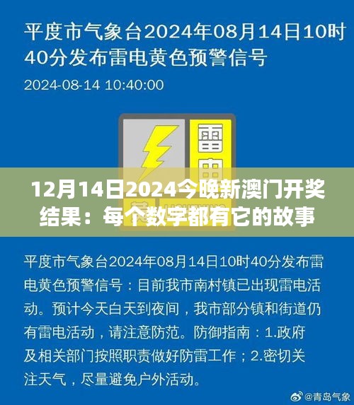 12月14日2024今晚新澳門開獎結(jié)果：每個數(shù)字都有它的故事，新澳門開獎夜，幸運屬于誰？