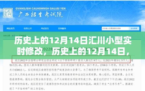 歷史上的12月14日，匯川小型實(shí)時(shí)修改技術(shù)的重要里程碑