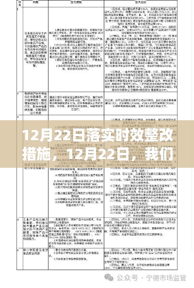 確保時效整改措施落地生根，12月22日的行動指南