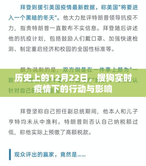 搜狗實(shí)時(shí)疫情行動(dòng)影響回顧，歷史上的12月22日