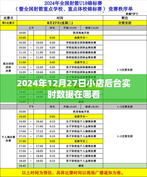 2024年12月27日小店后臺數(shù)據(jù)實(shí)時查看指南