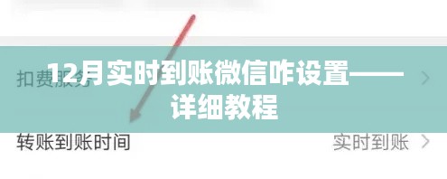 微信實(shí)時(shí)到賬設(shè)置教程，12月最新指南