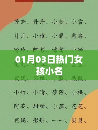 熱門女孩小名大放送，精選小名一網(wǎng)打盡