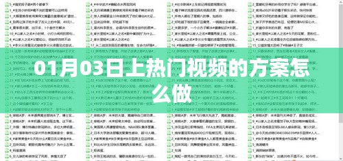 熱門視頻方案制作攻略，從策劃到實(shí)施