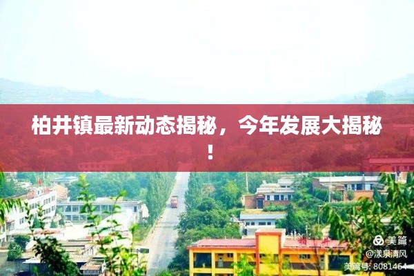 柏井鎮(zhèn)最新動態(tài)揭秘，今年發(fā)展大揭秘！