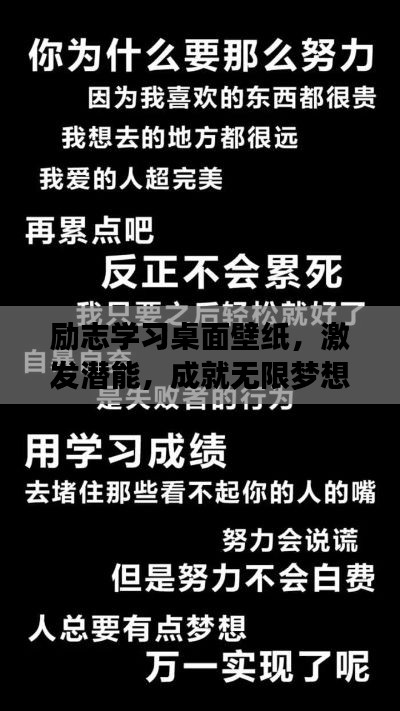 勵志學(xué)習(xí)桌面壁紙，激發(fā)潛能，成就無限夢想！