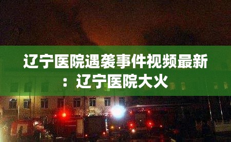 遼寧醫(yī)院遇襲事件視頻最新：遼寧醫(yī)院大火 