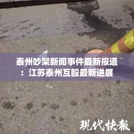 泰州吵架新聞事件最新報道：江蘇泰州互毆最新進展 