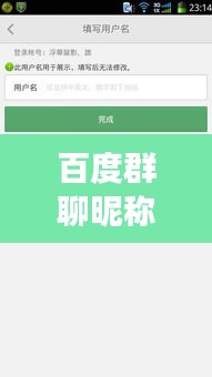 百度群聊昵稱，個性文化碰撞，獨(dú)特標(biāo)簽展現(xiàn)