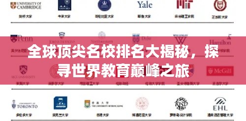 全球頂尖名校排名大揭秘，探尋世界教育巔峰之旅