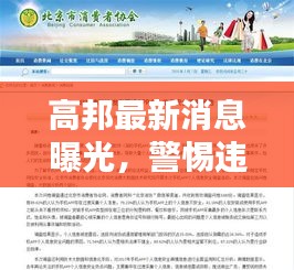 高邦最新消息曝光，警惕違法犯罪信息，全面解析查詢表！
