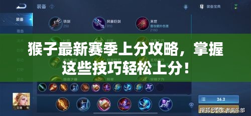 猴子最新賽季上分攻略，掌握這些技巧輕松上分！