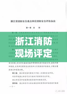 浙江消防現(xiàn)場評定標(biāo)準(zhǔn)最新：浙江省消防安全重點(diǎn)單位消防安全評估辦法 