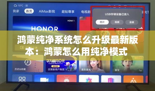 鴻蒙純凈系統(tǒng)怎么升級最新版本：鴻蒙怎么用純凈模式 