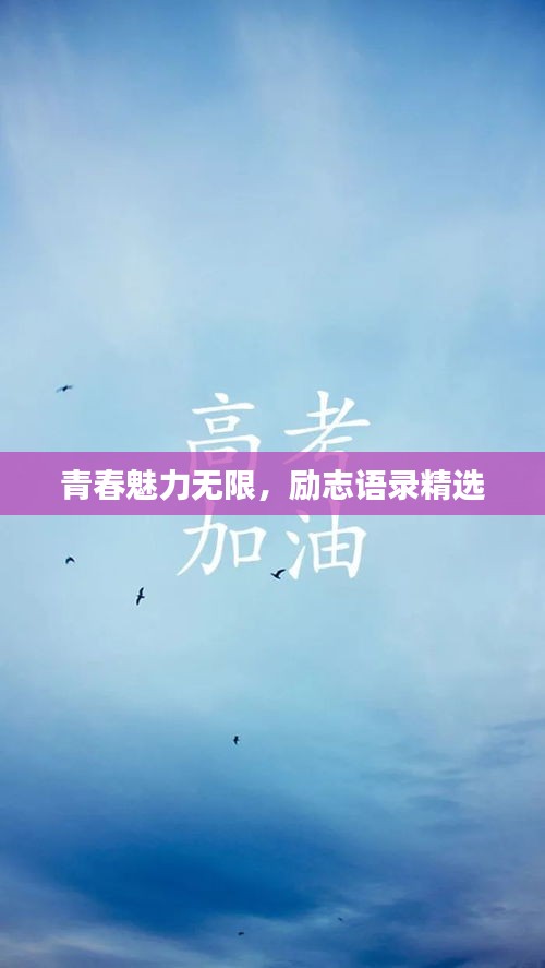 青春魅力無限，勵志語錄精選