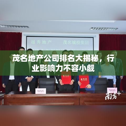 茂名地產(chǎn)公司排名大揭秘，行業(yè)影響力不容小覷