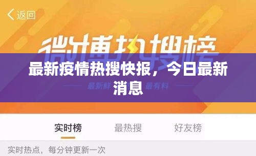 最新疫情熱搜快報(bào)，今日最新消息