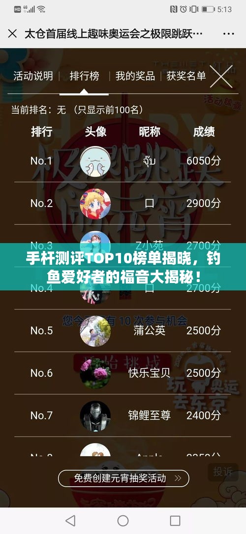 手桿測(cè)評(píng)TOP10榜單揭曉，釣魚愛好者的福音大揭秘！